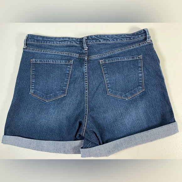 Nine West Dark Blue Jean Shorts - Picture 2 of 11